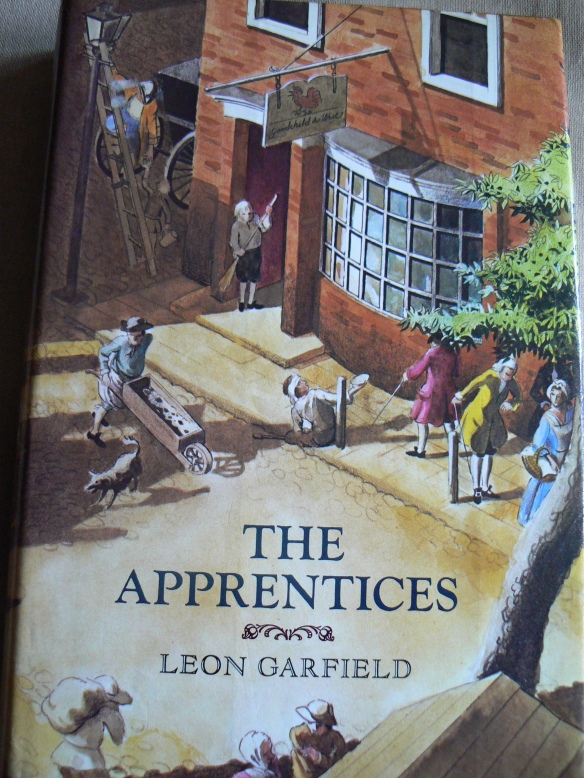 The Apprentices by Leon Garfield, published by William Heinemann, 1982 edition. Jacket painting by Stefen Bernath