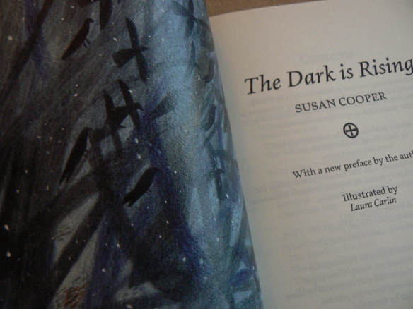 The Dark is Rising by Susan Cooper, Folio Society edition - title page and illustration by Laura Carlin